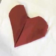The Valentine’s Day Rose Napkin Fold